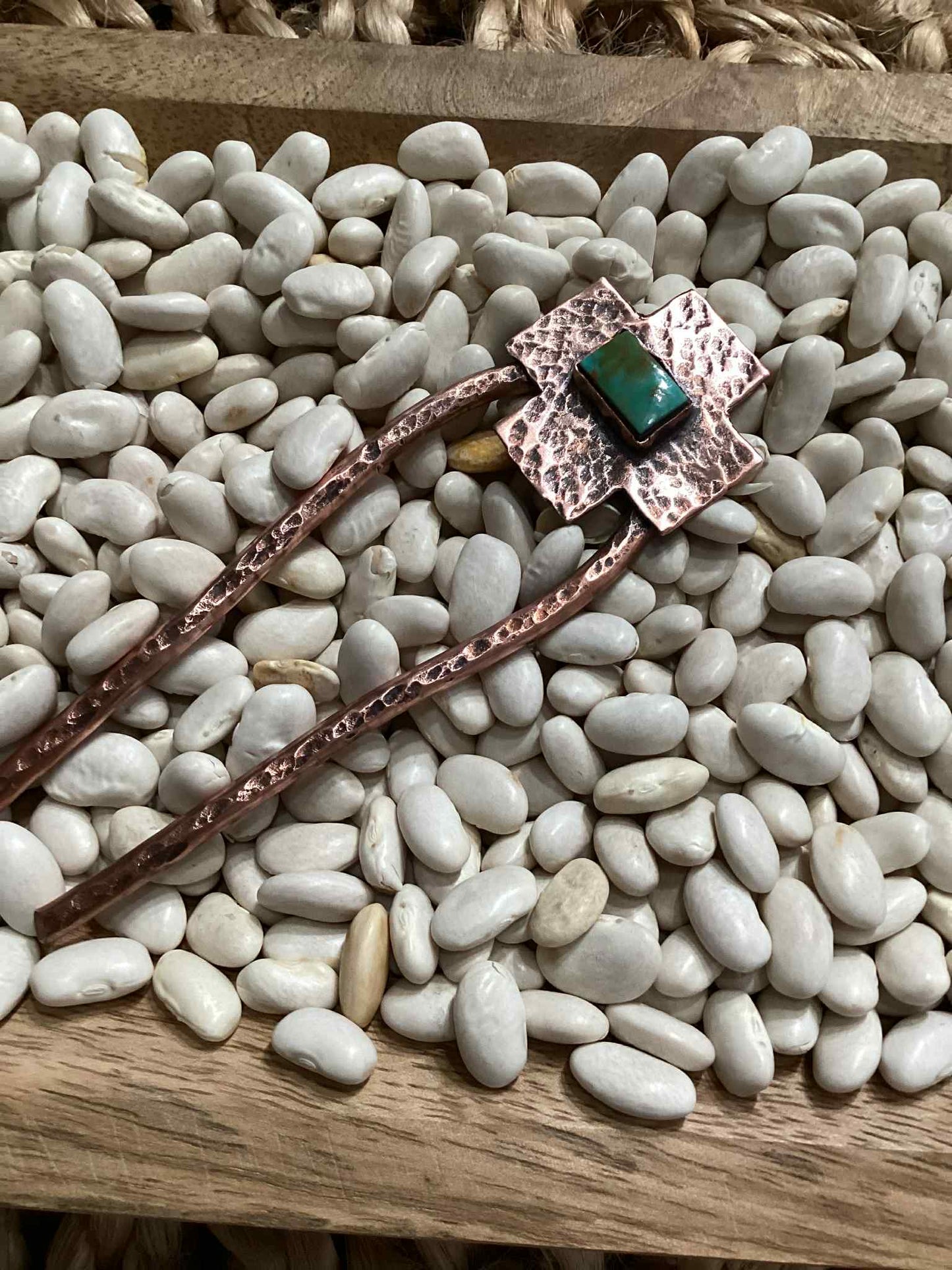 Copper and Turquoise Hair Pic