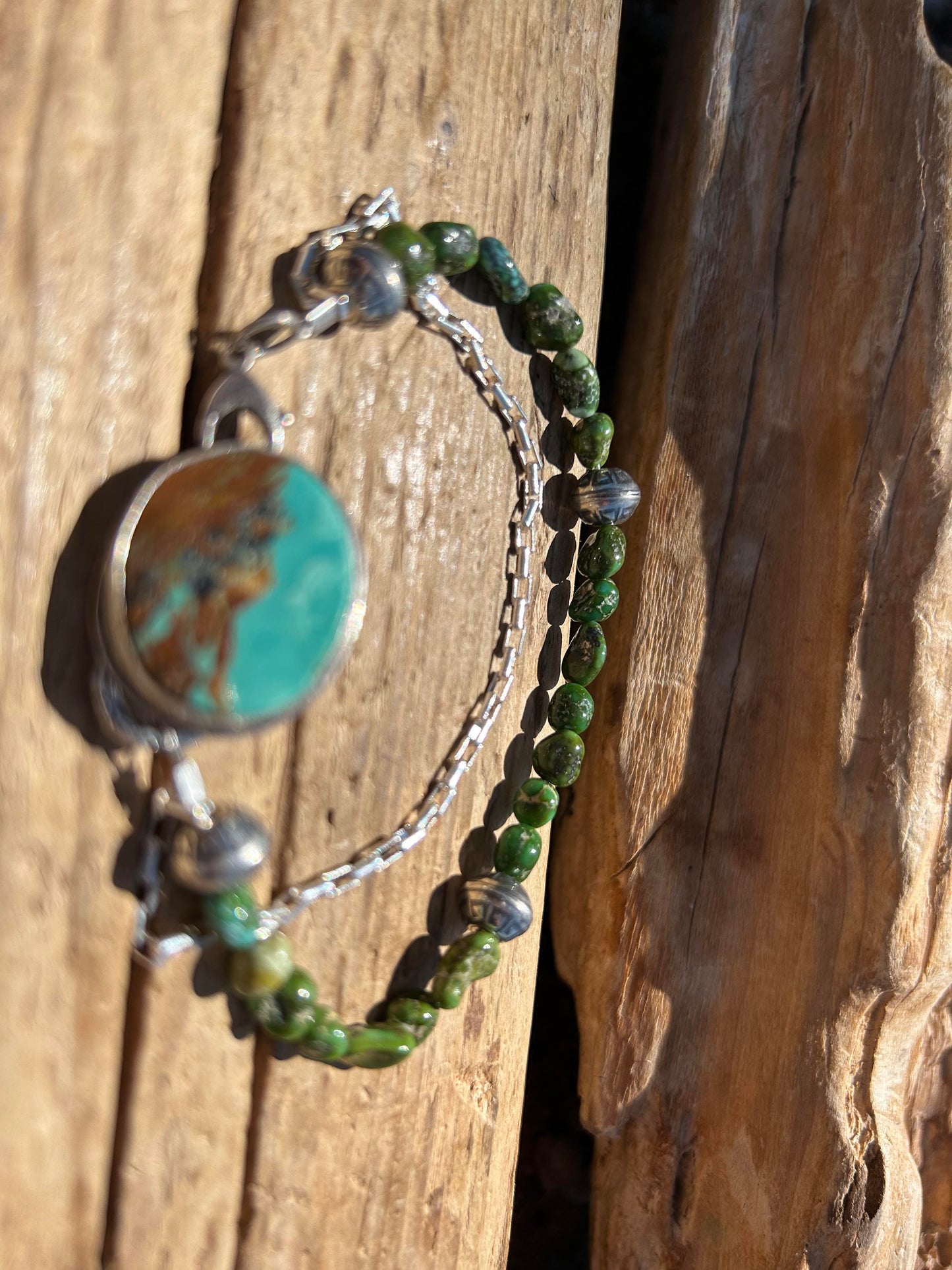 Sterling Silver and Turquoise Bracelet