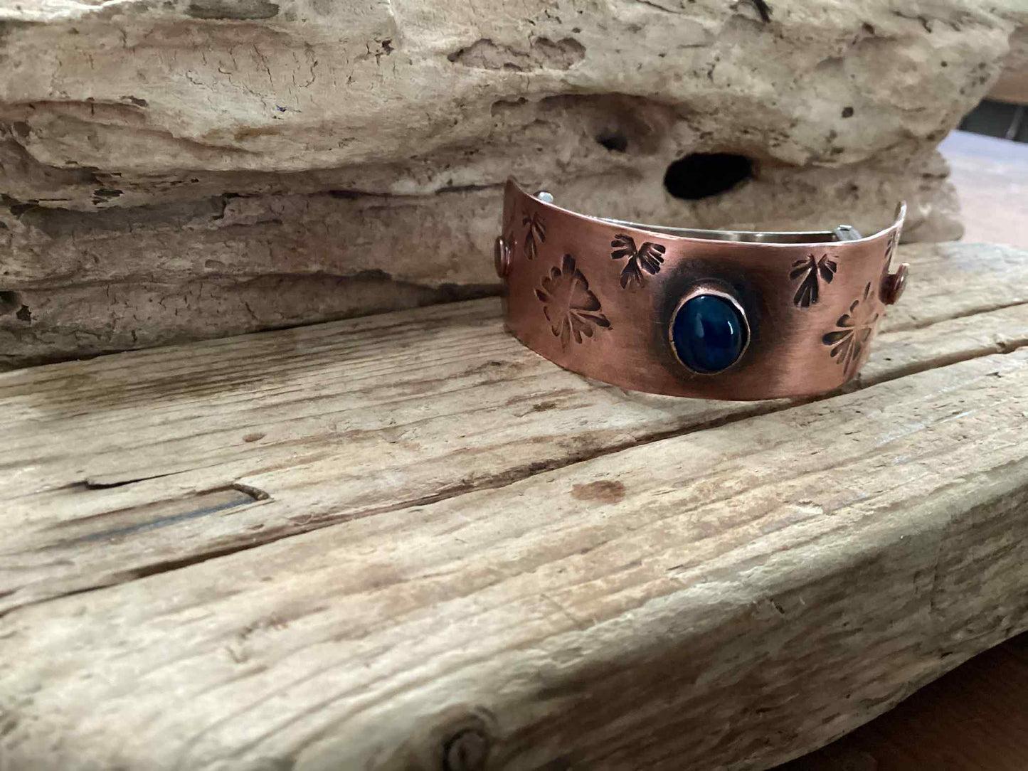 Copper and Kyanite Barrette