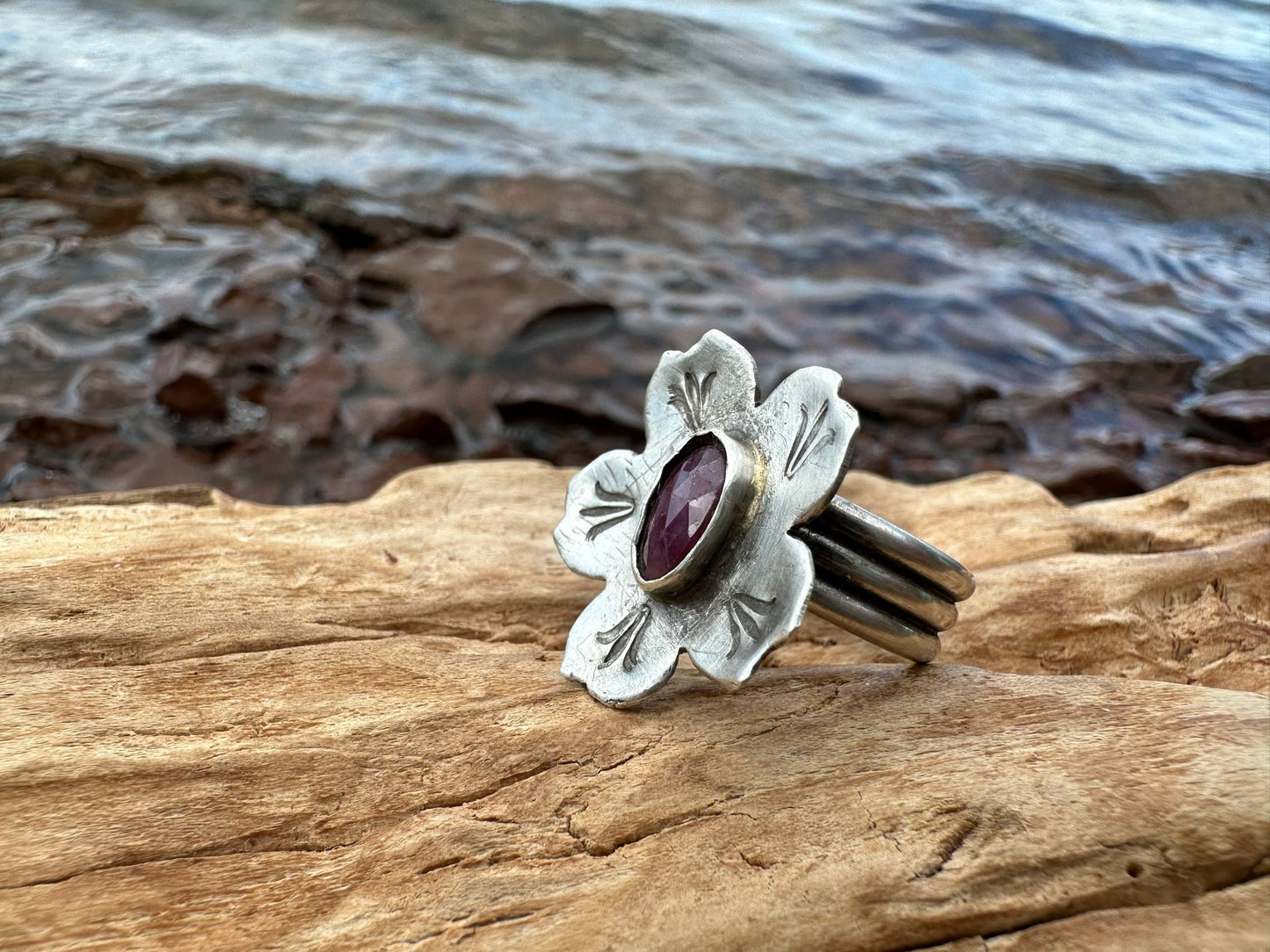 Sterling Silver and Tourmaline Ring