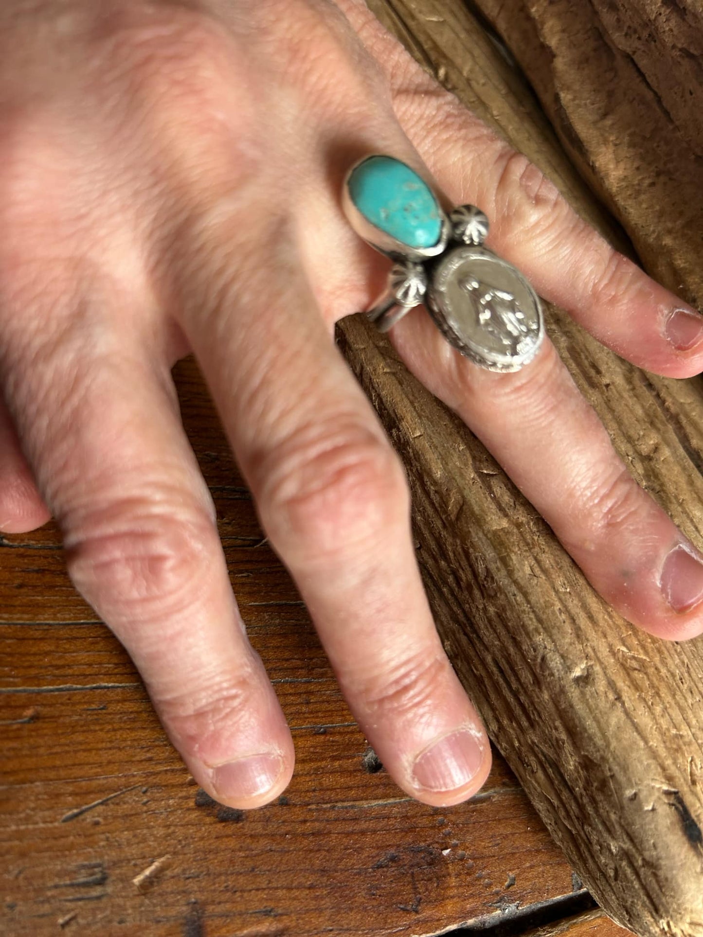 Sterling Silver and Turquoise Ring