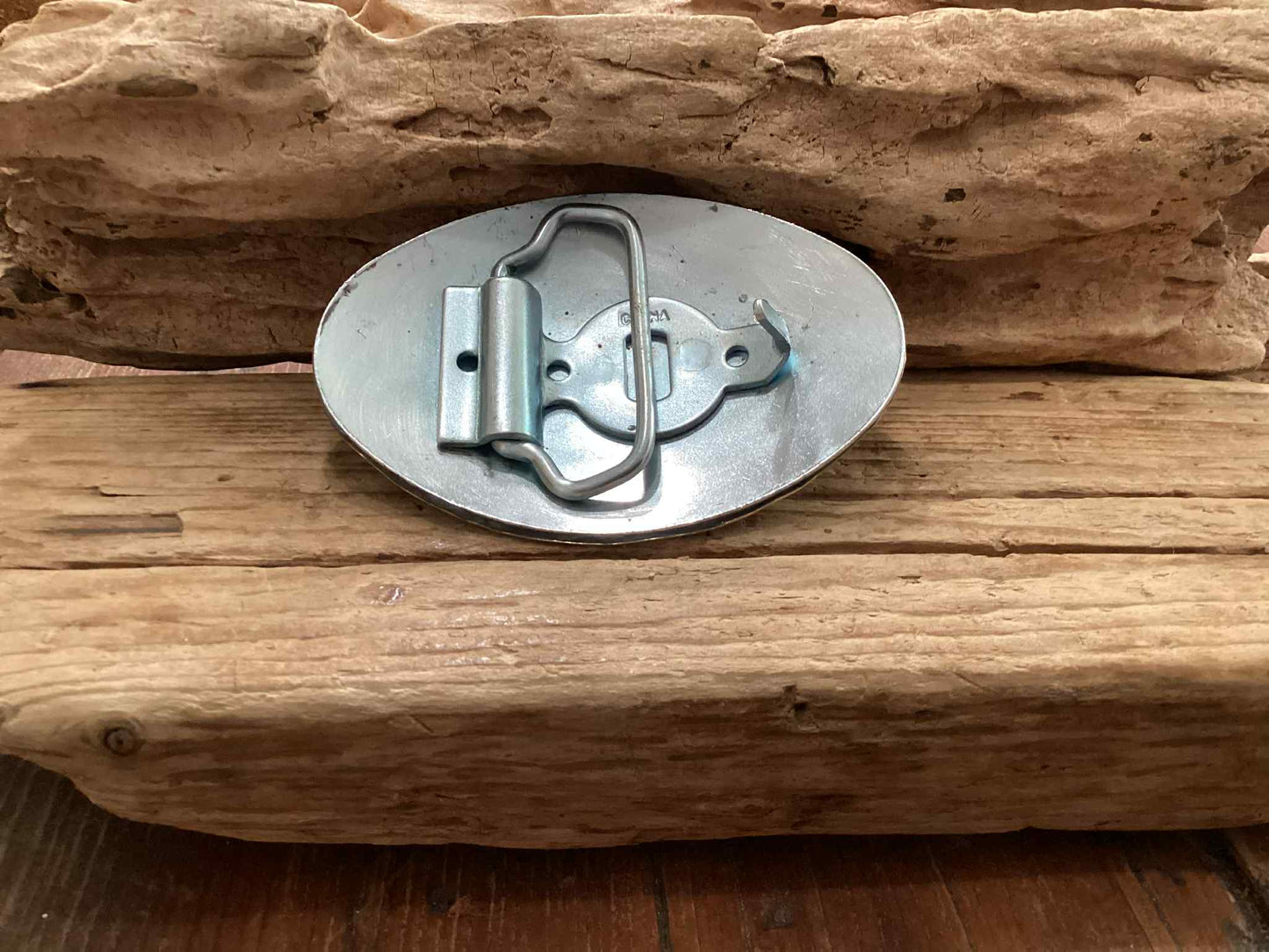 Copper, Brass and Lapis Belt Buckle