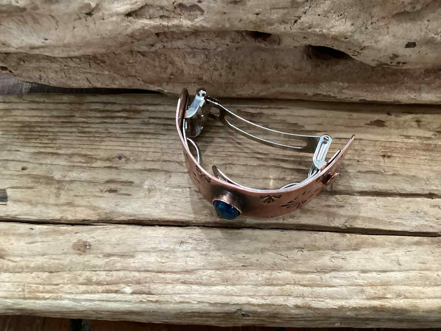 Copper and Kyanite Barrette