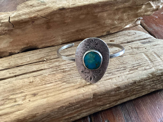 Sterling Silver and Turquoise Cuff Bracelet
