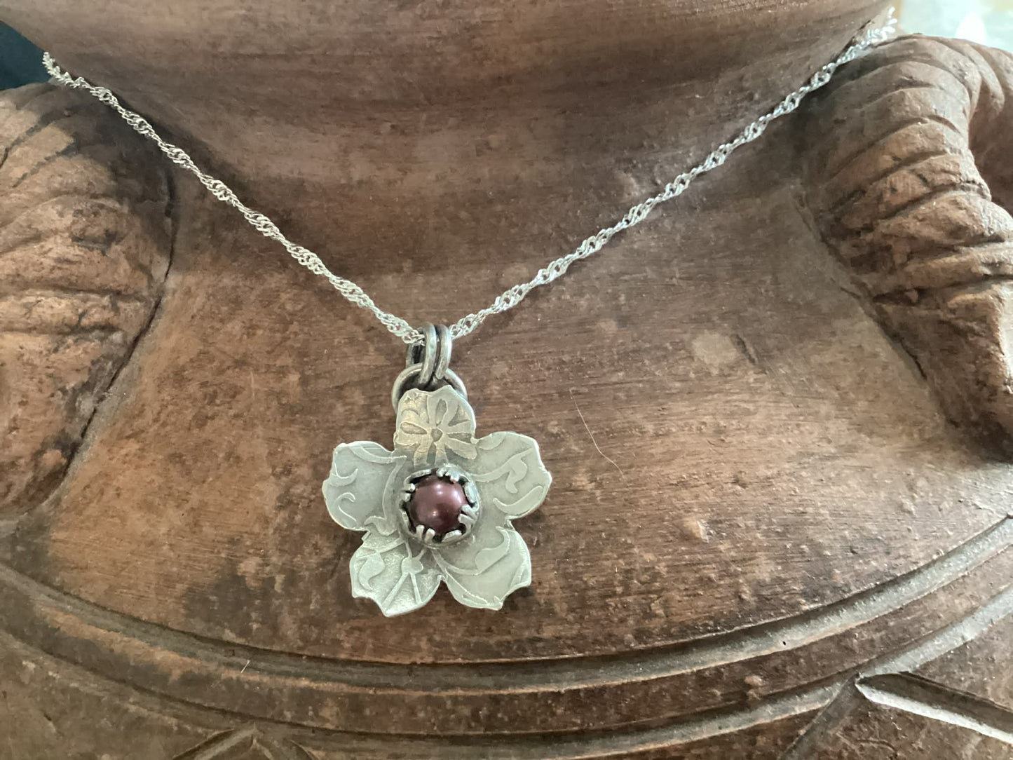 Sterling Silver and Pearl Necklace