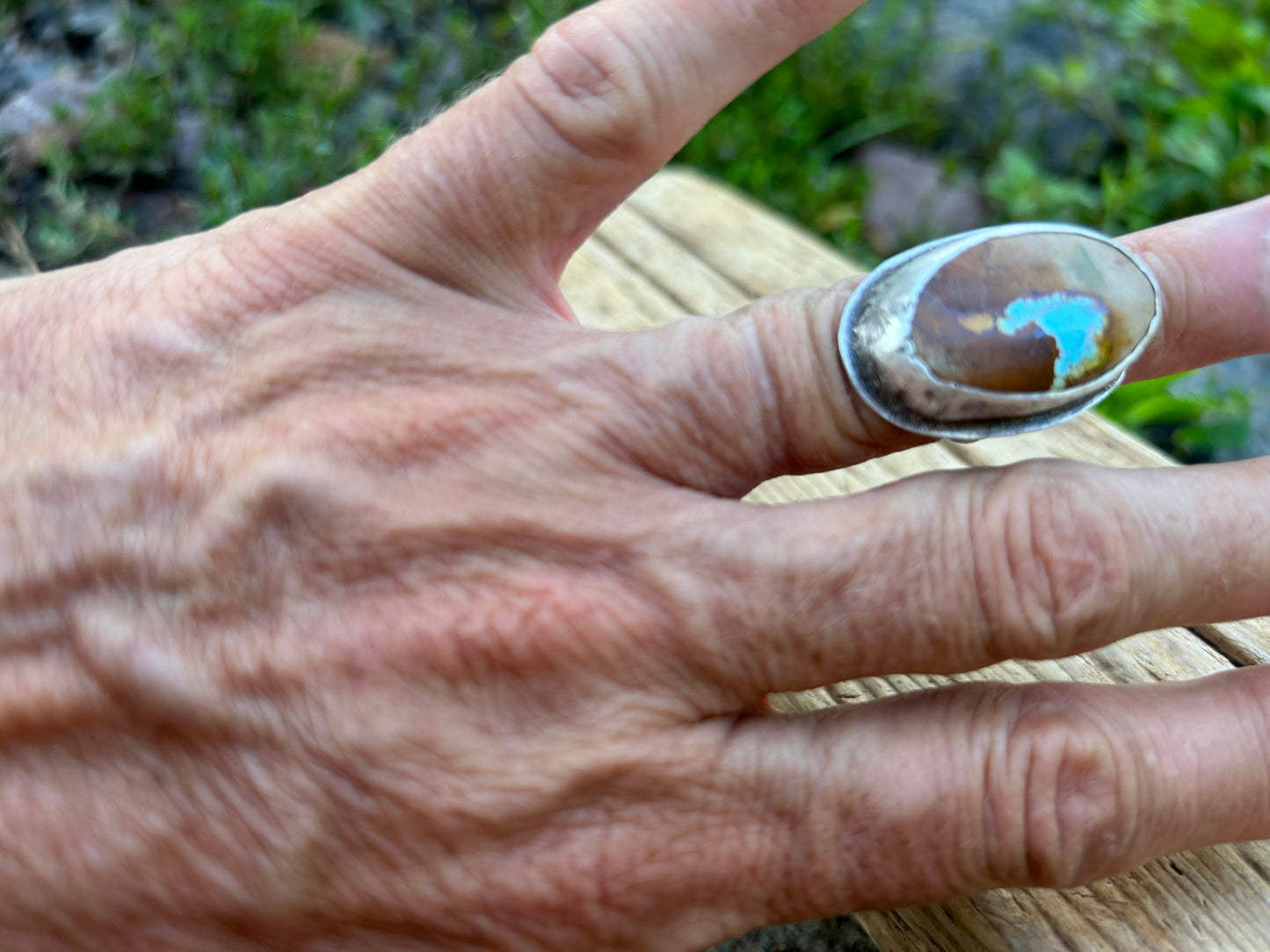 Sterling Silver and Turquoise Statement Ring