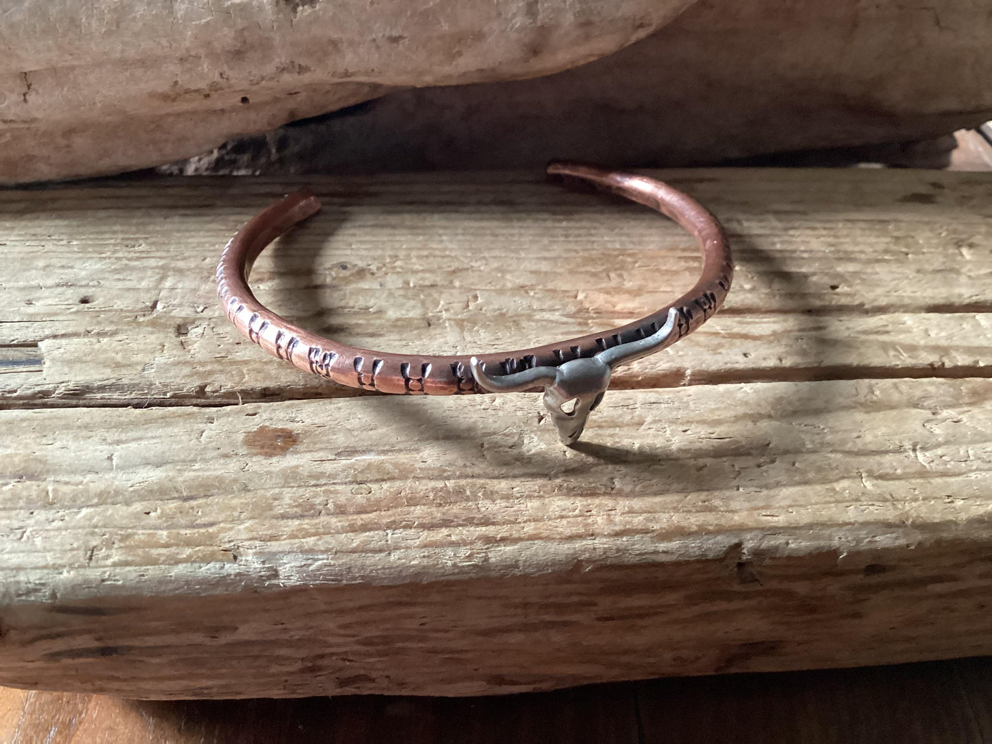 Sterling Silver and Copper Cuff Bracelet