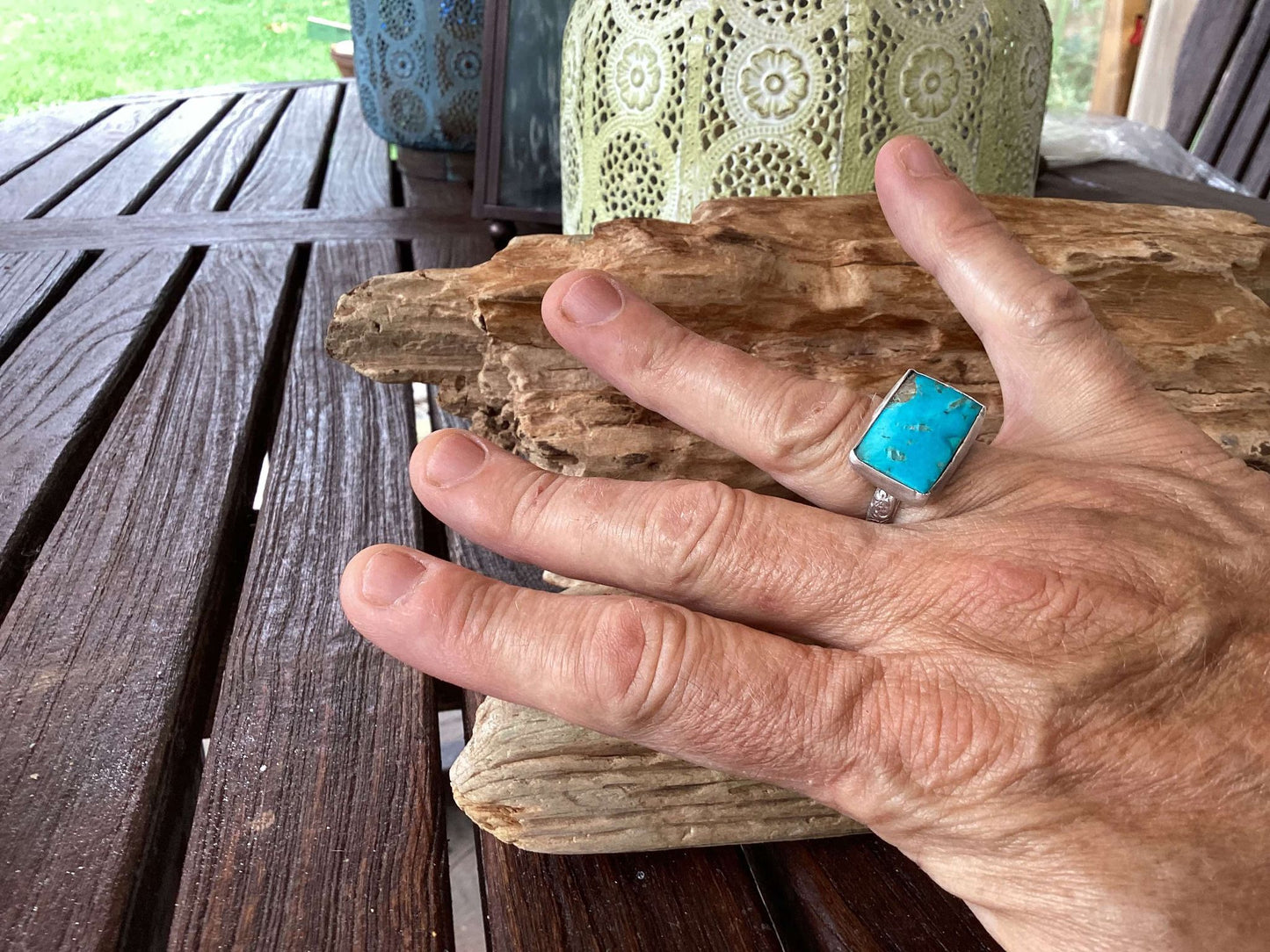 Sterling Silver and Turquoise Statement Ring