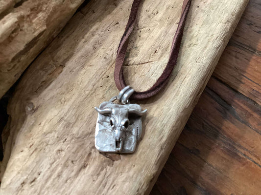 Sterling Silver and Leather Necklace