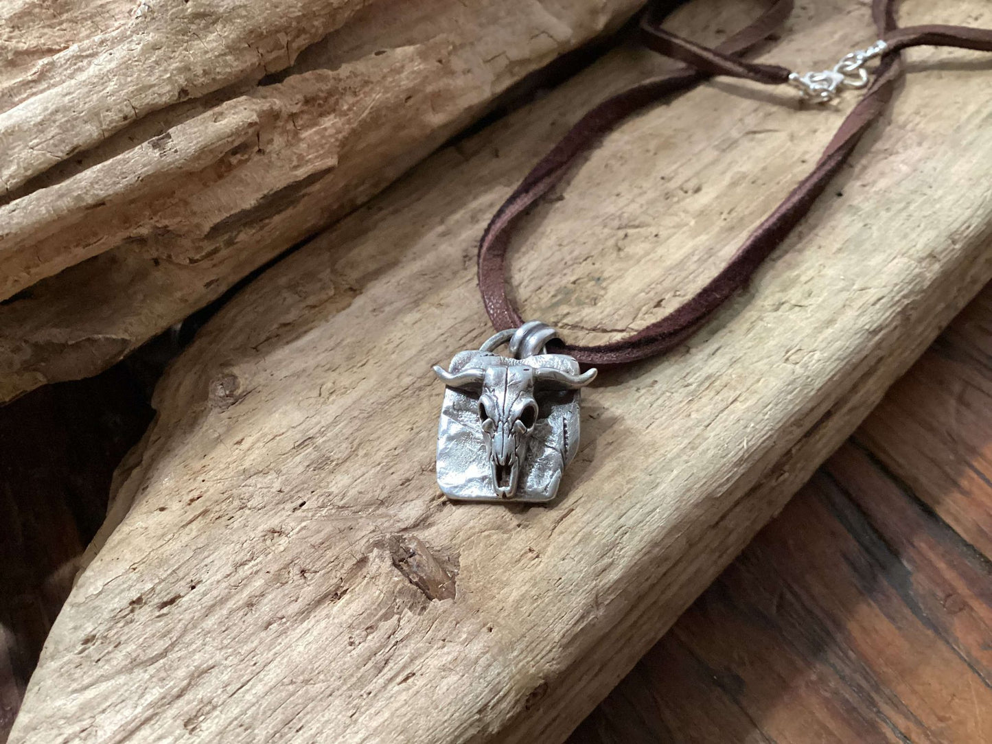 Sterling Silver and Leather Necklace