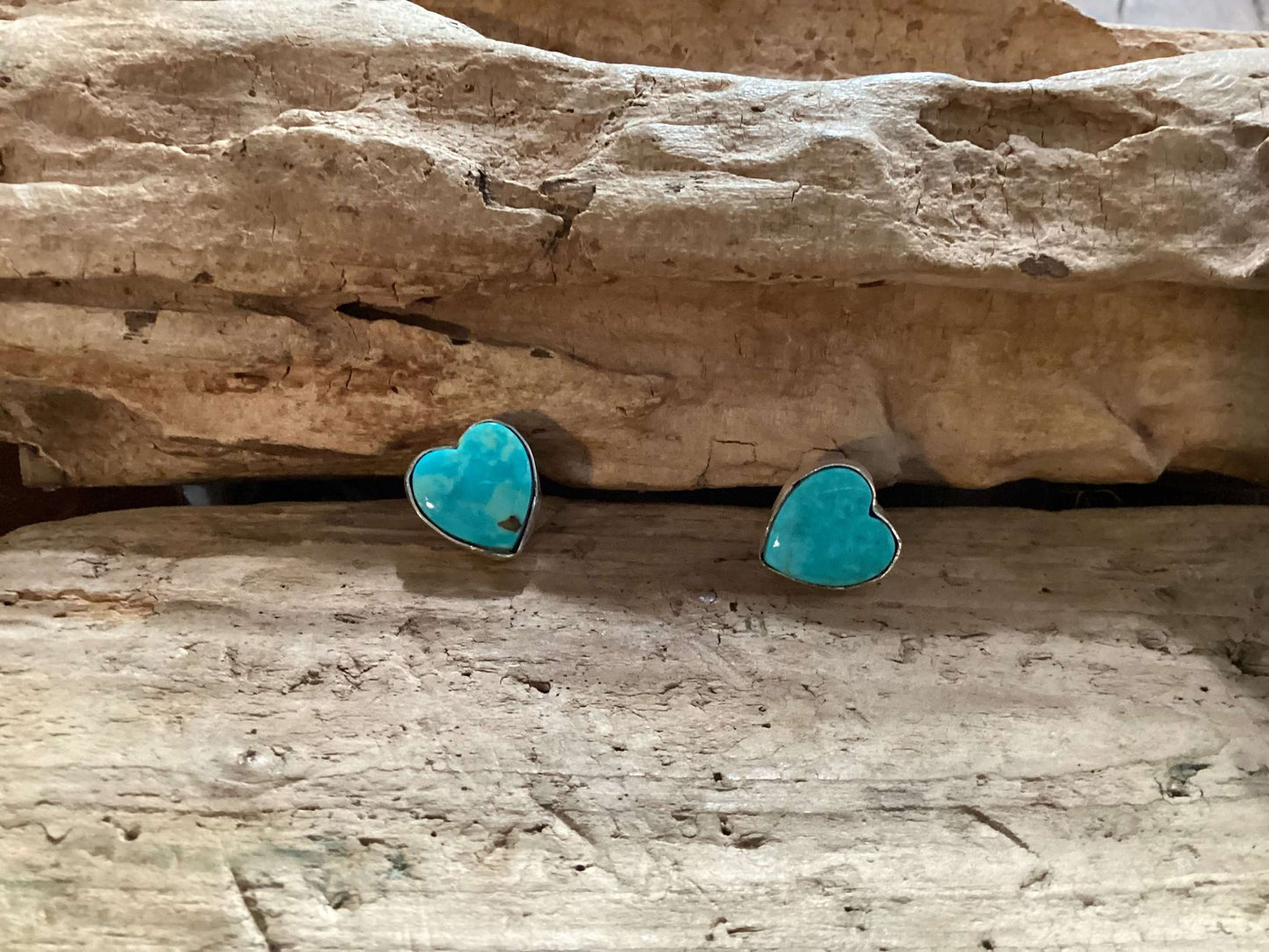 Sterling Silver and Turquoise Stud Earrings