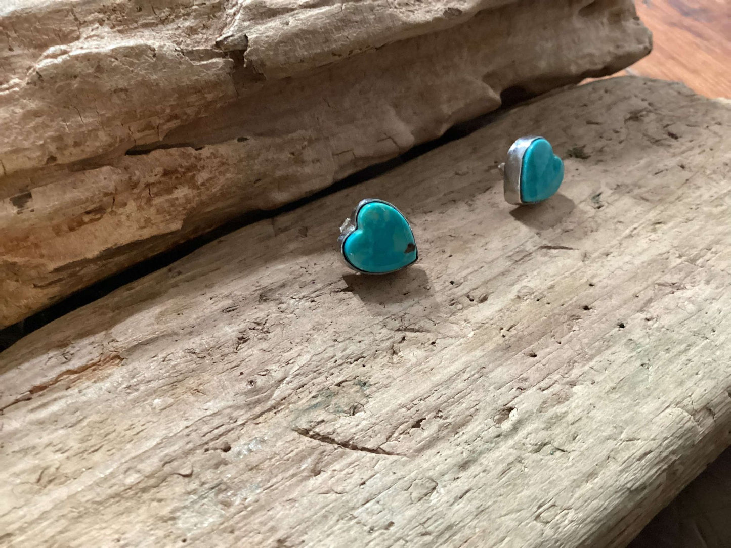 Sterling Silver and Turquoise Stud Earrings