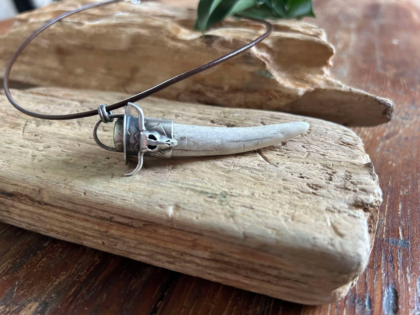 Sterling Silver and Turquoise Pendant Necklace