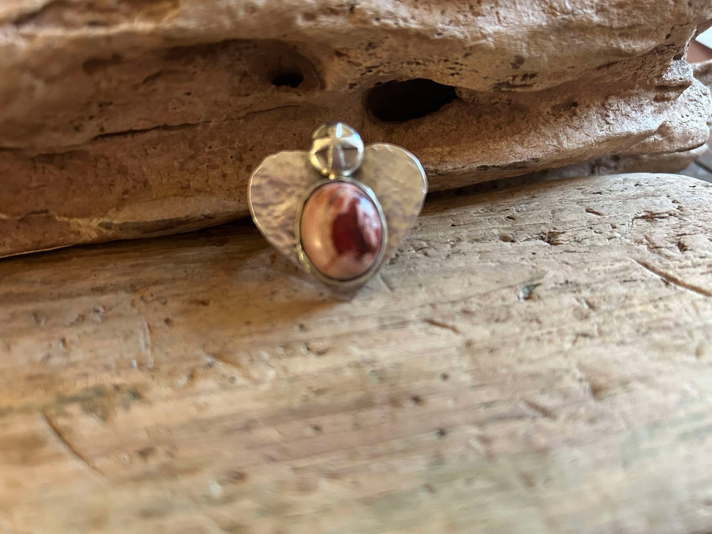 Sterling Silver and Mexican Fire Opal Ring