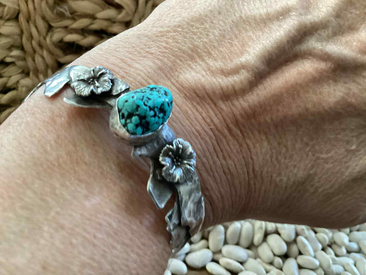 Sterling Silver and Turquoise Cuff Bracelet