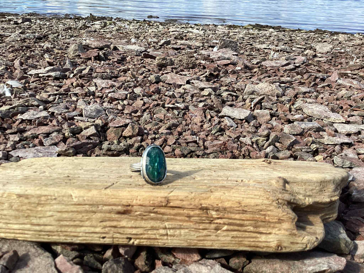 Sterling Silver and Kyanite Ring