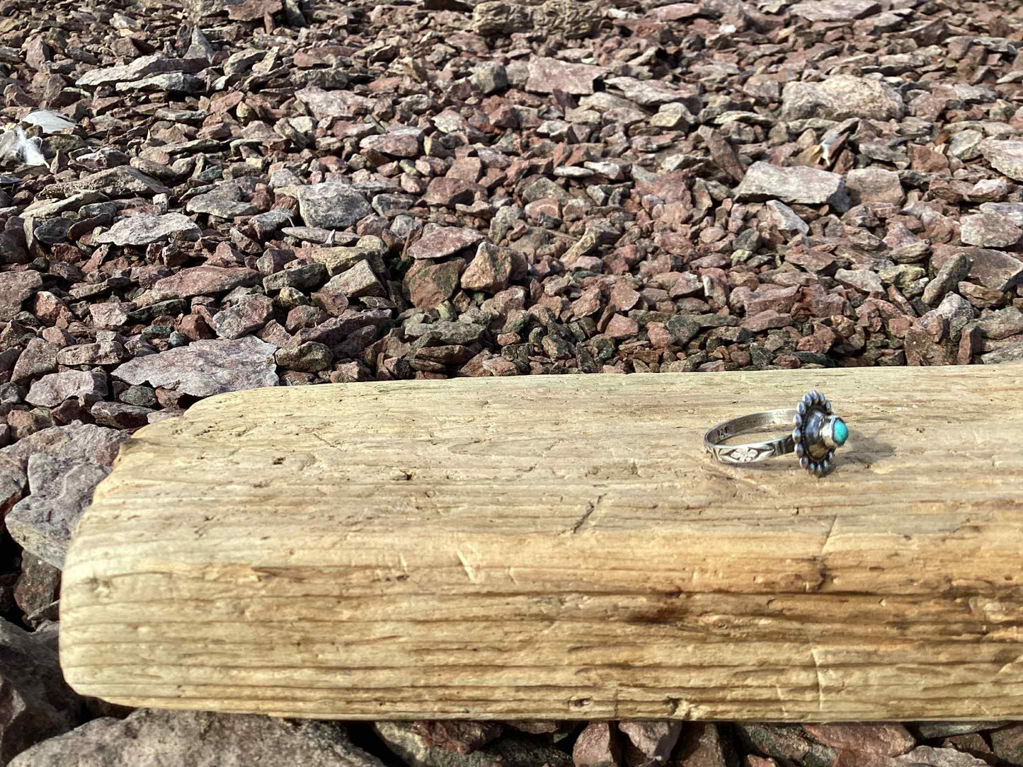 Sterling Silver and Turquoise Concho Ring