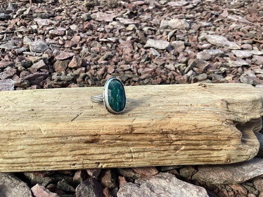 Sterling Silver and Kyanite Ring