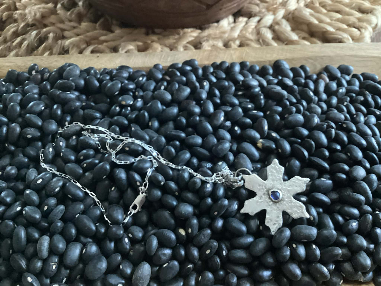 Sterling Silver and Sapphire Necklace