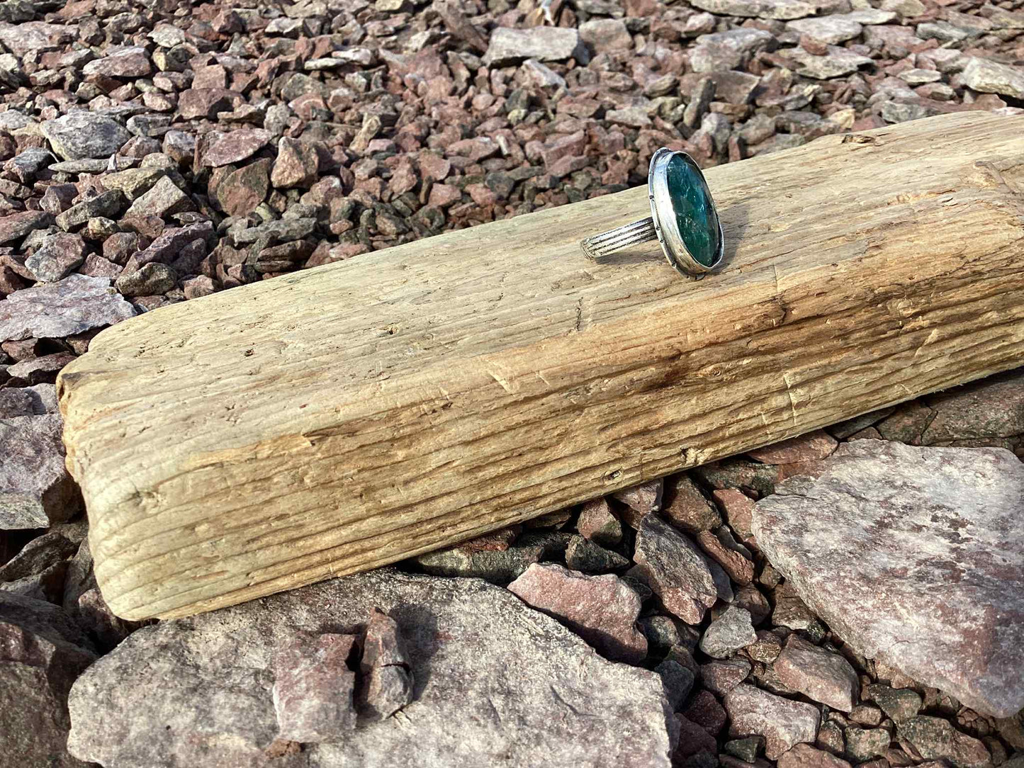 Sterling Silver and Kyanite Ring