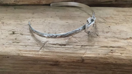 Sterling Silver Anchor Cuff Bracelet