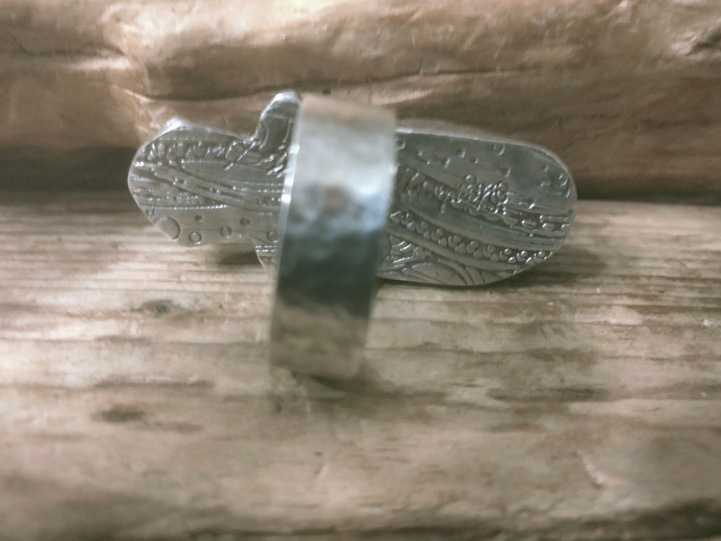 Sterling Silver, Sea Glass and Tiffany Statement Ring
